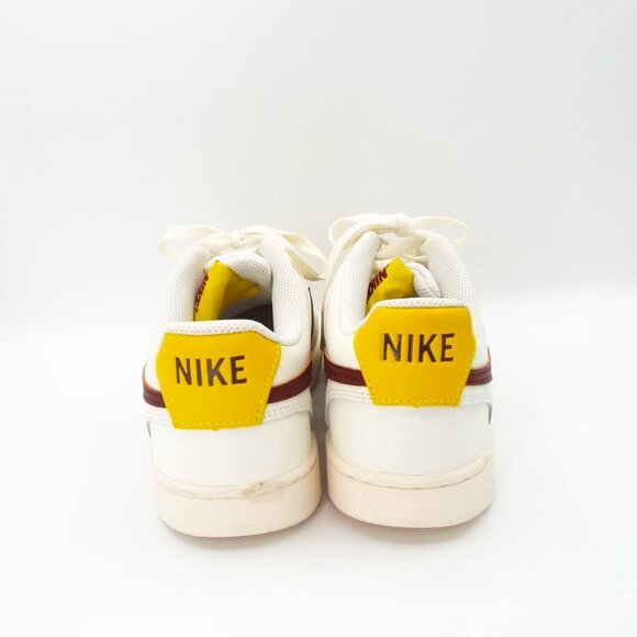 Nike Court Vision Low Sail Oxen Brown Yellow Leather Sneakers CD5434-117 - Picture 7 of 12